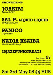 3RD MAY!!! JOAKIM, SAL P (LIQUID LIQUID), PANICO profile picture