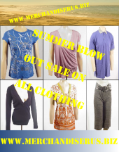 SALE ON ALL CLOTHING @ www.MerchandiseRUs.biz profile picture