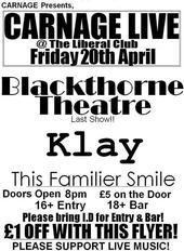 BLACKTHORNE THEATRE (last ever gig 20th April) profile picture