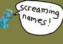 screaming names profile picture