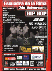 Clandestinos hip hop Peru ER CREW 2Âº aniversario profile picture