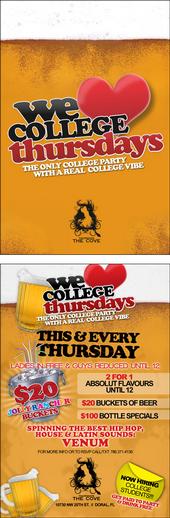 WE LOVE COLLEGE THURSDAYS @ THE COVE profile picture