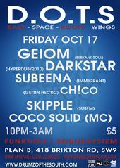 OCT17:DARKSTAR:SUBEENA:SKIPPLE:CH!CO + MORE TBA profile picture