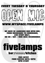 5 LAMPS OPEN MIC (pub is now closed) profile picture