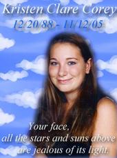 R.I.P Kristen Clare Corey profile picture