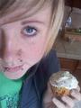 girl eats cupcake profile picture