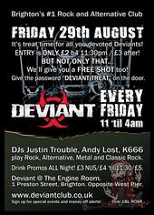 DEVIANT Rock Club - Brighton's #1 Rock Cl profile picture