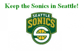 Help Keep the Sonics in Seattle! profile picture