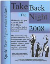 SPEAK: Take Back the Night April 2008 profile picture