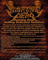 ADD NEW PROFILE Myspace.com/violatingdeadmetal !!! profile picture