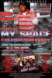 myspace party april 29 at the african palace profile picture