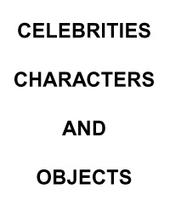 Celebrities Characters & Objects profile picture