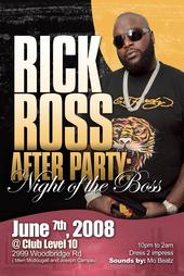 RICK ROSS AFTER PARTY JUNE 7 @ LEVEL 10 profile picture