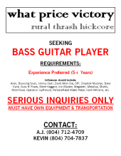 What Price Victory (Seeking Bass Player) profile picture